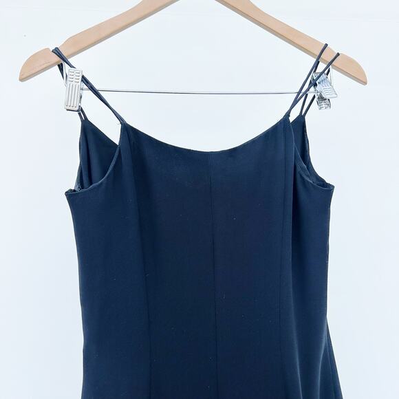 Giorgio Armani Black Silk Evening Gown Strappy Long Designer Authentic Small - Picture 6 of 10